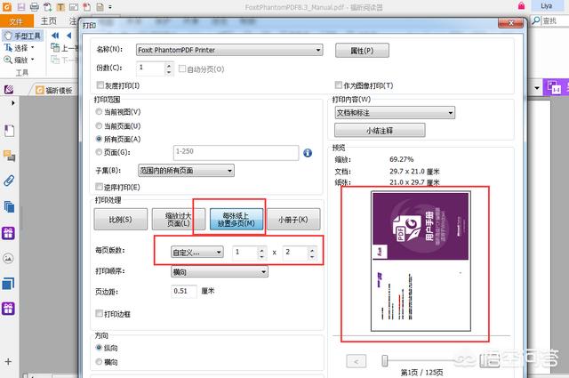 如何把兩頁(yè)PDF顯示在一頁(yè)上面，謝謝？